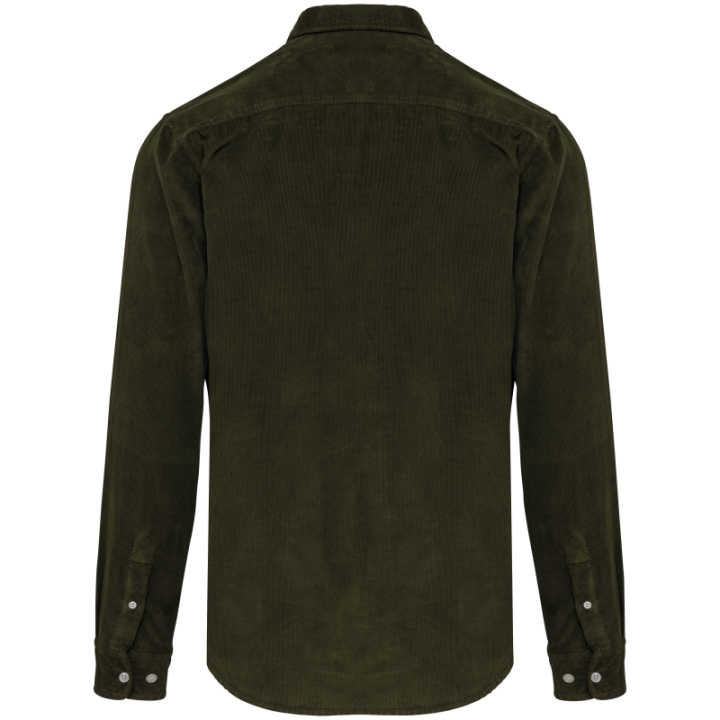 Chemise manches longues en velours homme chic et urbain