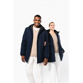 Parka en tissu recyclée avec capuche