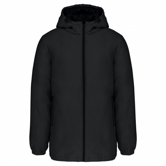 Parka en tissu recyclée avec capuche