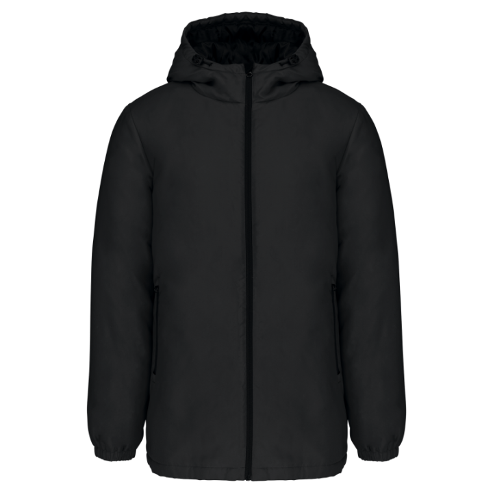 Parka en tissu recyclée avec capuche