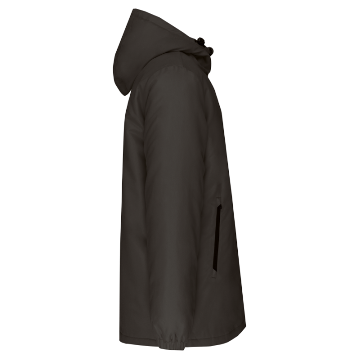Parka en tissu recyclée avec capuche