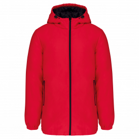 Parka en tissu recyclée avec capuche