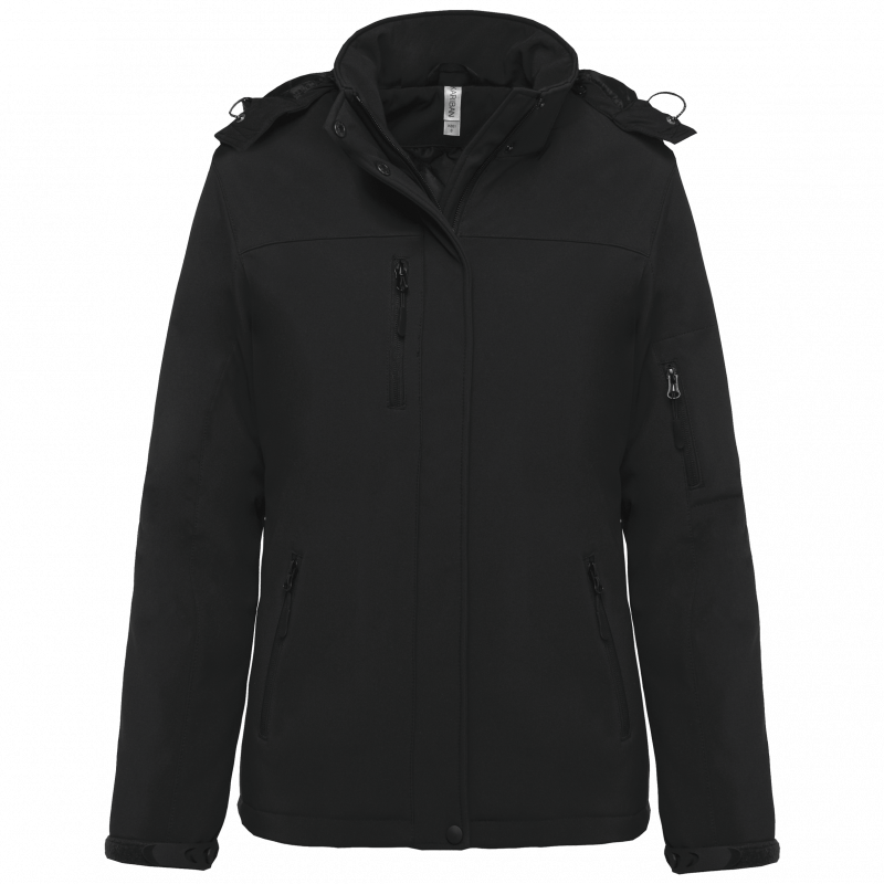 Parka softshell doublée capuche femme KARIBAN