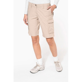 Bermuda léger multipoches femme