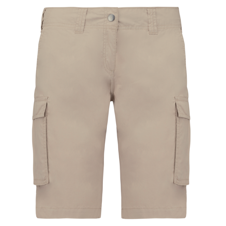 Bermuda léger multipoches femme