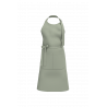 Tablier à bavette en tissu 100% coton biologique avec une poche avant