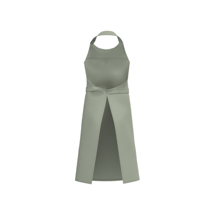 Tablier à bavette en coton bio avec poche