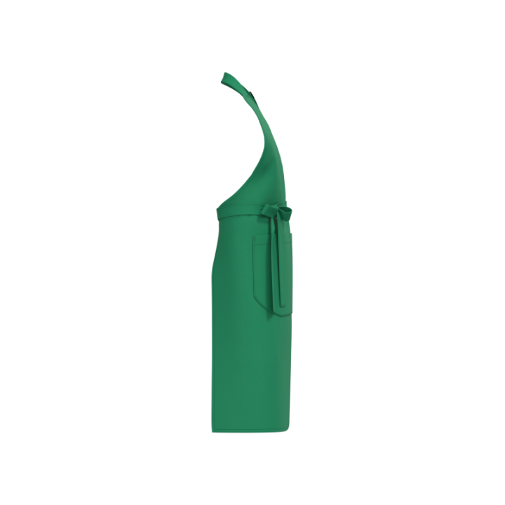 Tablier à bavette en coton bio avec poche