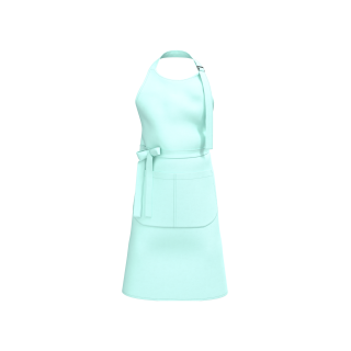 Tablier à bavette en coton bio avec poche