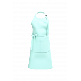 Tablier à bavette en tissu 100% coton biologique avec une poche avant