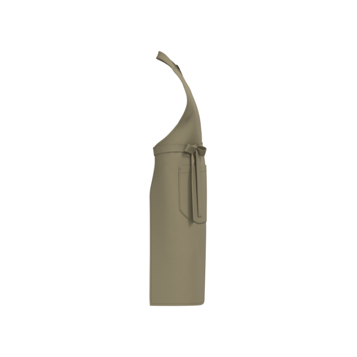 Tablier à bavette en coton bio avec poche