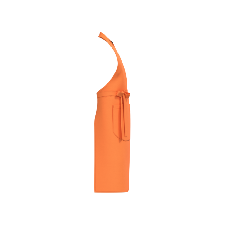 Tablier à bavette en coton bio avec poche