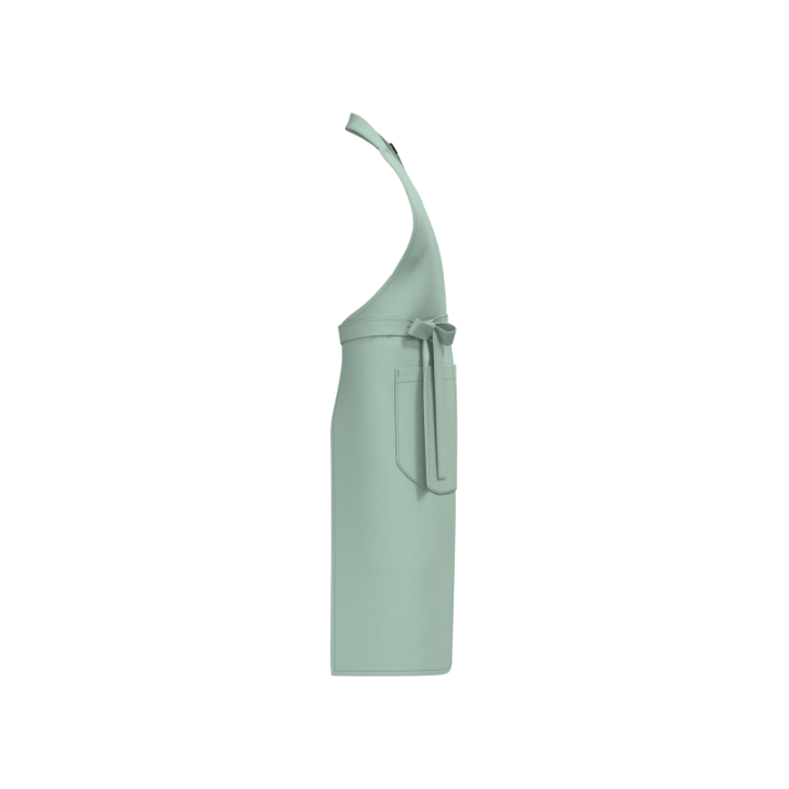 Tablier à bavette en coton bio avec poche
