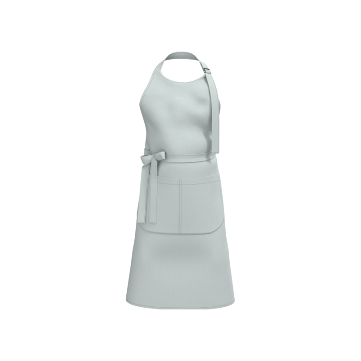 Tablier à bavette en coton bio avec poche