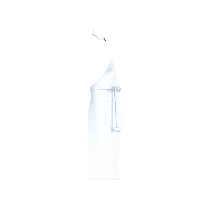 Tablier à bavette en coton bio avec poche