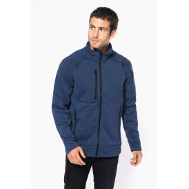Veste zippée chinée homme