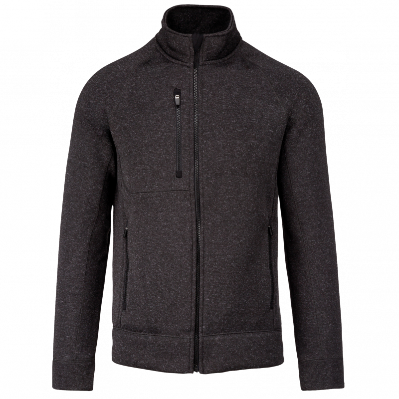Veste zippée chinée homme