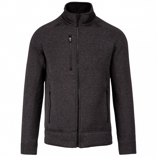 Veste zippée chinée homme
