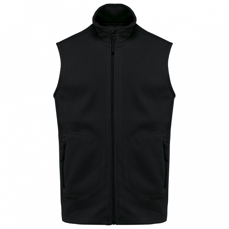 Bodywarmer unisexe en tissu micropolaire recylé