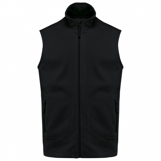 Bodywarmer unisexe en tissu micropolaire recylé