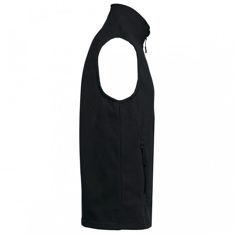 Bodywarmer unisexe en tissu micropolaire recylé