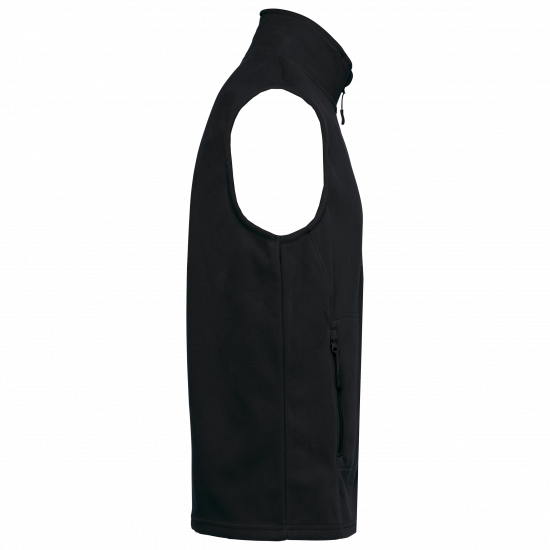Bodywarmer unisexe en tissu micropolaire recylé