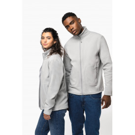Veste unisexe en micropolaire avec un tissu 100% polyester recyclé