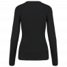 Pull femme col v