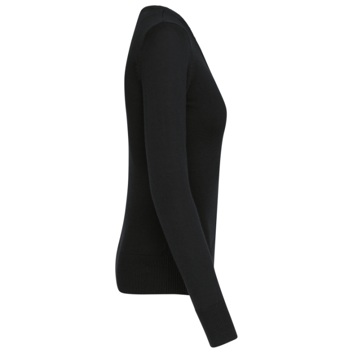Pull femme col v