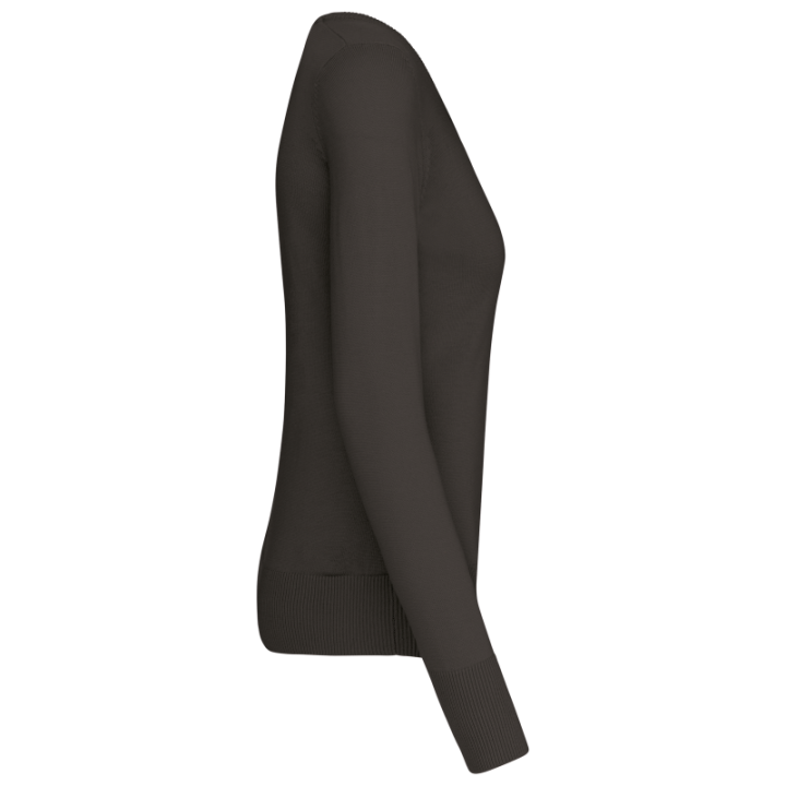 Pull femme col v