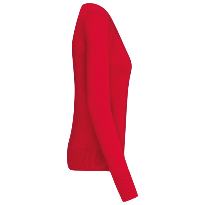 Pull femme col v
