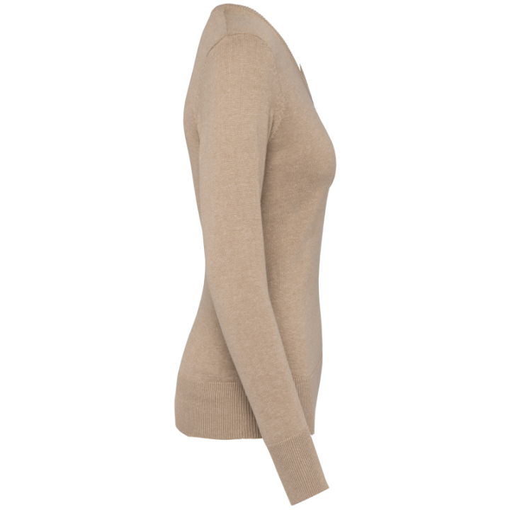 Pull femme col v