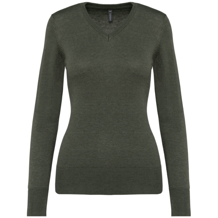 Pull femme col v