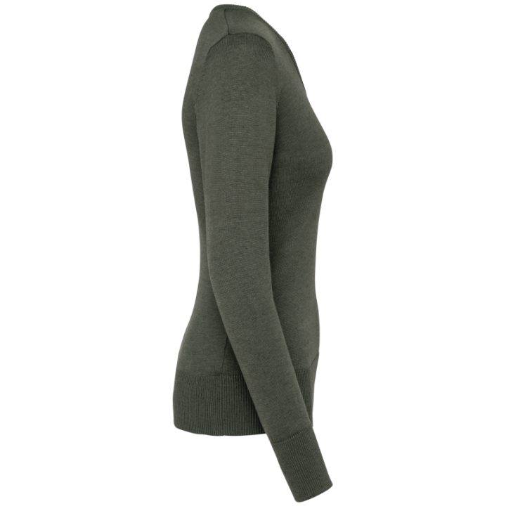 Pull femme col v