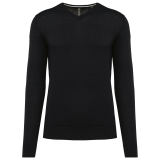 Pull homme col V avec coton écoresponsable