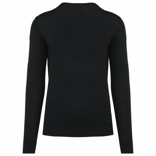 Pull homme avec un col en V, tissu coton/polyester écoresponsable