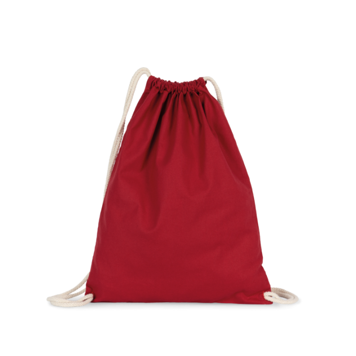 Sac à dos en coton bio avec cordelettes KIMOOD