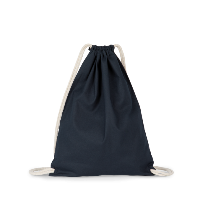Sac à dos en coton bio avec cordelettes KIMOOD
