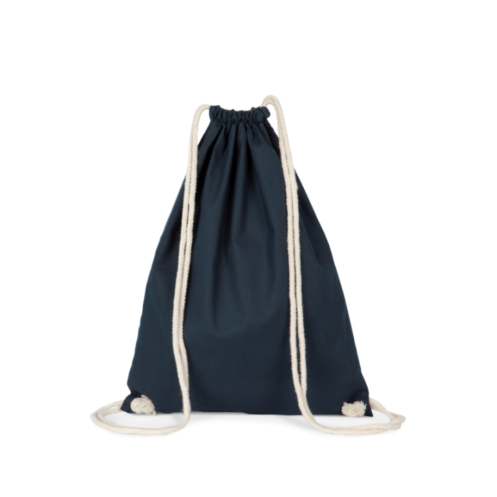Sac à dos en coton bio avec cordelettes KIMOOD