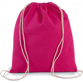 Petit sac à dos en coton BIO avec cordelettes
