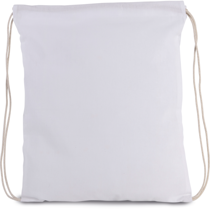 Petit sac à dos en coton BIO avec cordelettes