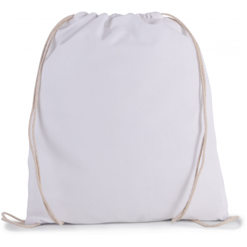 Petit sac à dos en coton BIO avec cordelettes