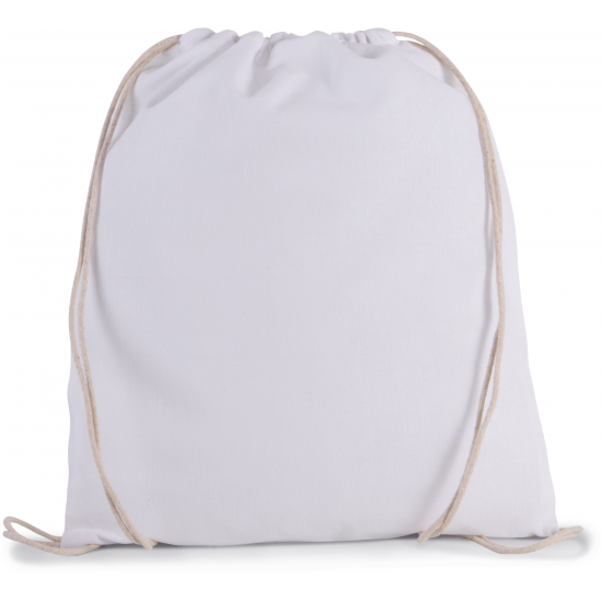 Petit sac à dos en coton BIO avec cordelettes