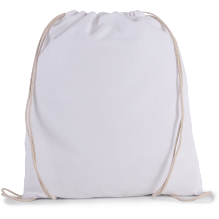 Petit sac à dos en coton BIO avec cordelettes
