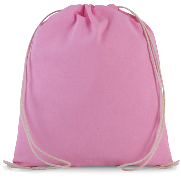 Petit sac à dos en coton BIO avec cordelettes