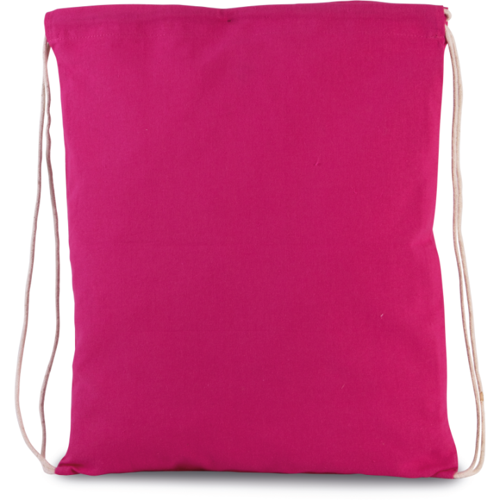 Petit sac à dos en coton BIO avec cordelettes