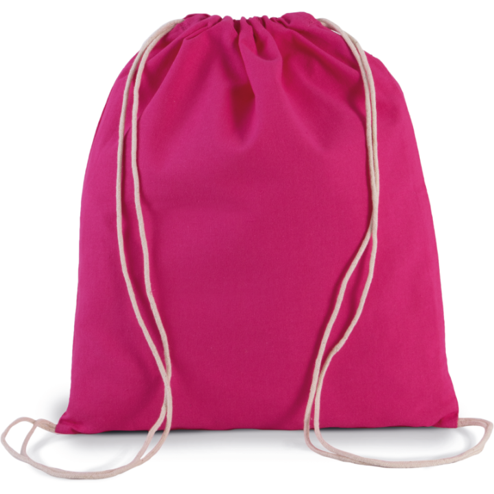 Petit sac à dos en coton BIO avec cordelettes