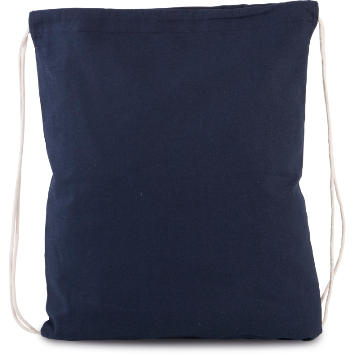 Petit sac à dos en coton BIO avec cordelettes