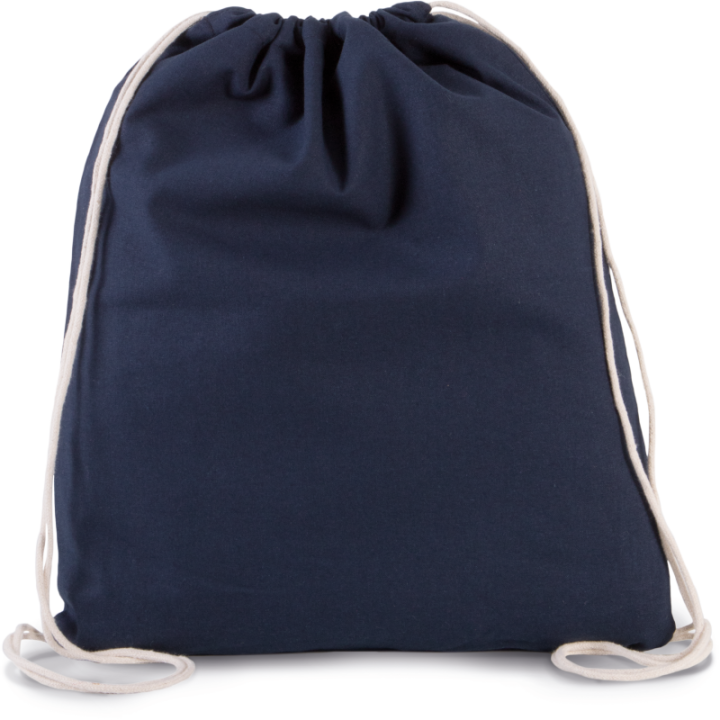 Petit sac à dos en coton BIO avec cordelettes