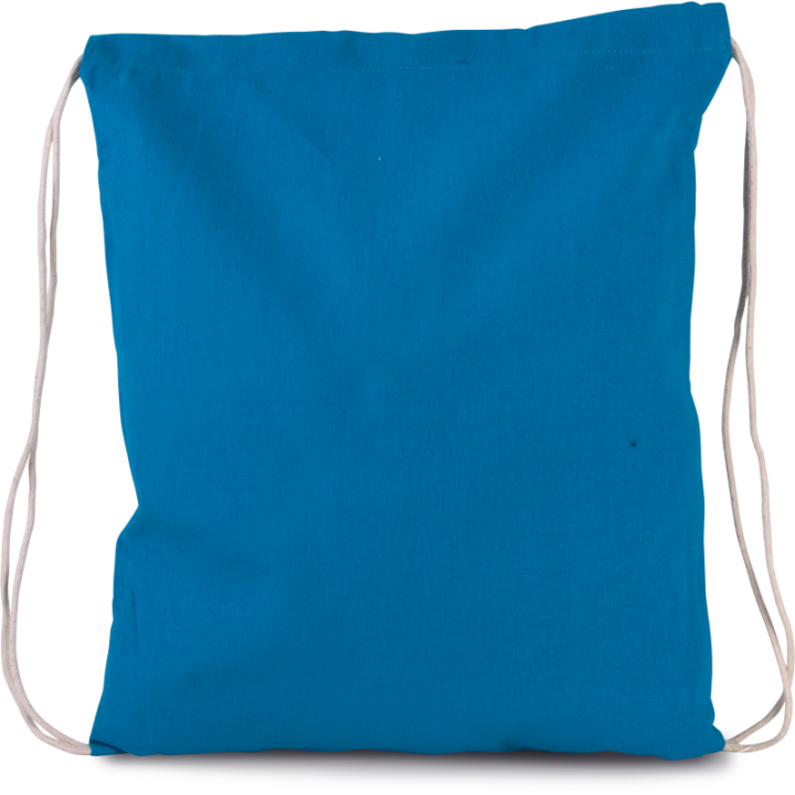 Petit sac à dos en coton BIO avec cordelettes